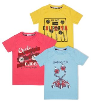 Luke and Lilly Boy's T-Shirts (Pack of 3)