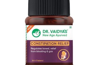 DR. VAIDYA'S Constipation Relief Capsules Ayurvedic Capsules for Constipation 30 Capsules