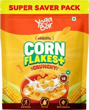 Yogabar Cornflakes Original Healthy Crunchy Breakfast cereals with Probiotics,850g