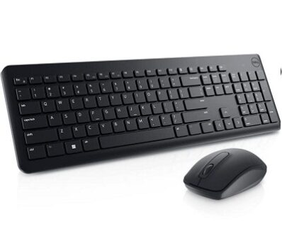Dell USB Wireless Keyboard and Mouse Set- KM3322W, Anti-Fade & Spill-Resistant Keys