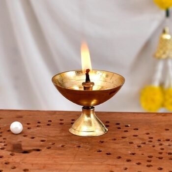 Brass Diya Diwali Decoration Items for Home décor Gift Deepak Oil Lamp