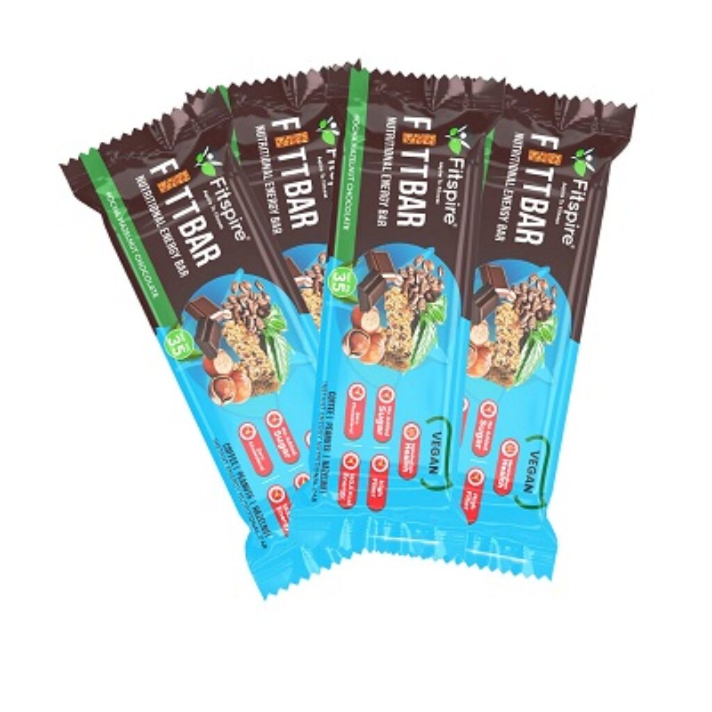 Fitspire Fitt Energy Bar, 100% Vegan,