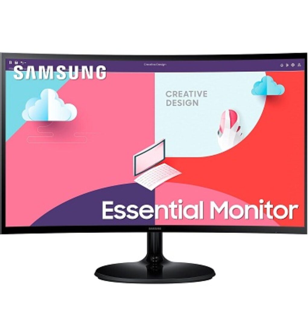 Samsung 24-inch(59.8cm) FHD, 75 Hz, 1800R Curved 1,920