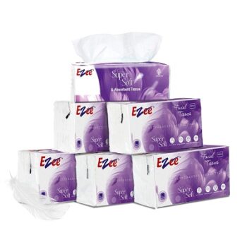 Ezee 2 Ply Facial Tissue Soft Pack 600 Pulls