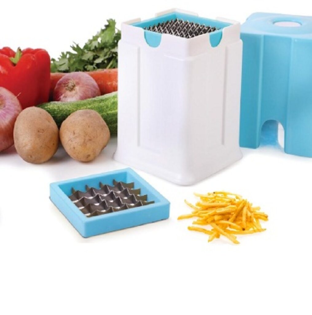 Ganesh Potato Chipser Set - 3-Piece Blue Slicer