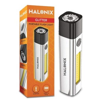 Halonix Polycarbonate Glitter 1W Rechargeable Led