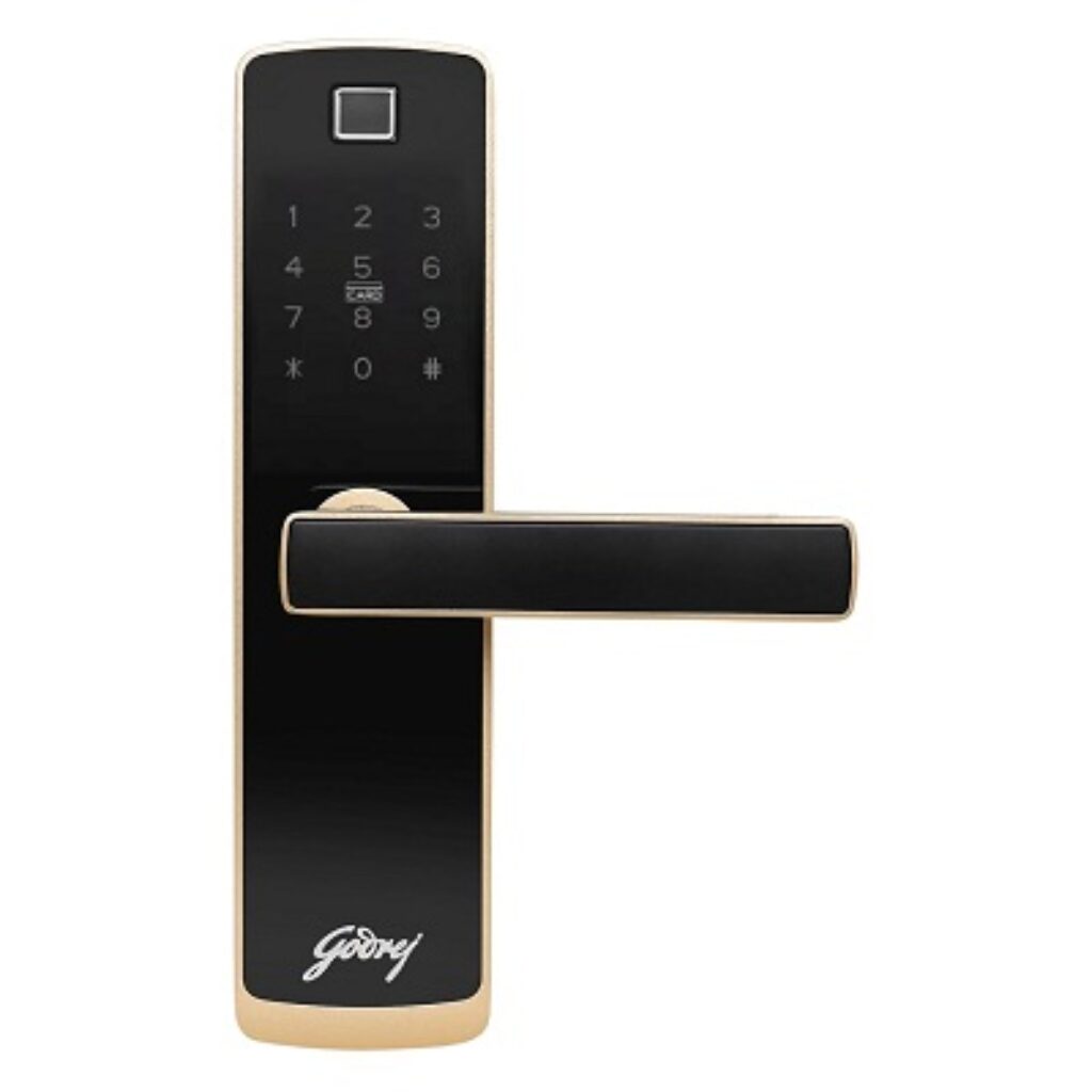 Roll over image to zoom in Godrej Smart Locks I Catus Connect I Smart Digital Lock for Wooden Door