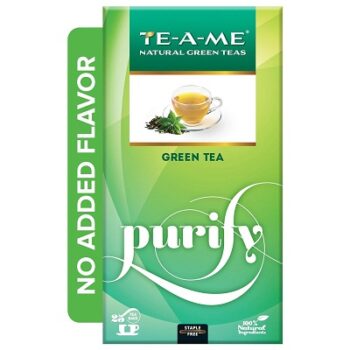 TE-A-ME Purify Natural Green Tea, 25 Tea Bags