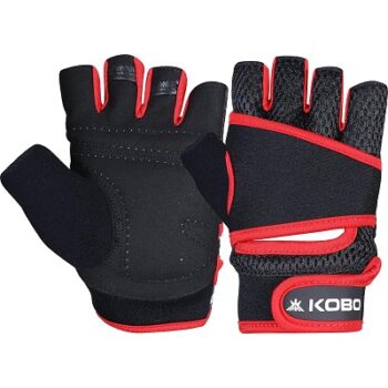 Kobo WTG-63 Weight Lifting Gym Gloves Hand Protector for Fitness Training