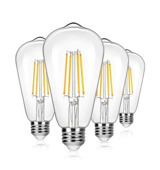 Homesake® Led Bulb, E27 LED Bulb, Filament Bulb, 4-Watt Yellow Bulb Edison Tungsten, Warm Light Bulb