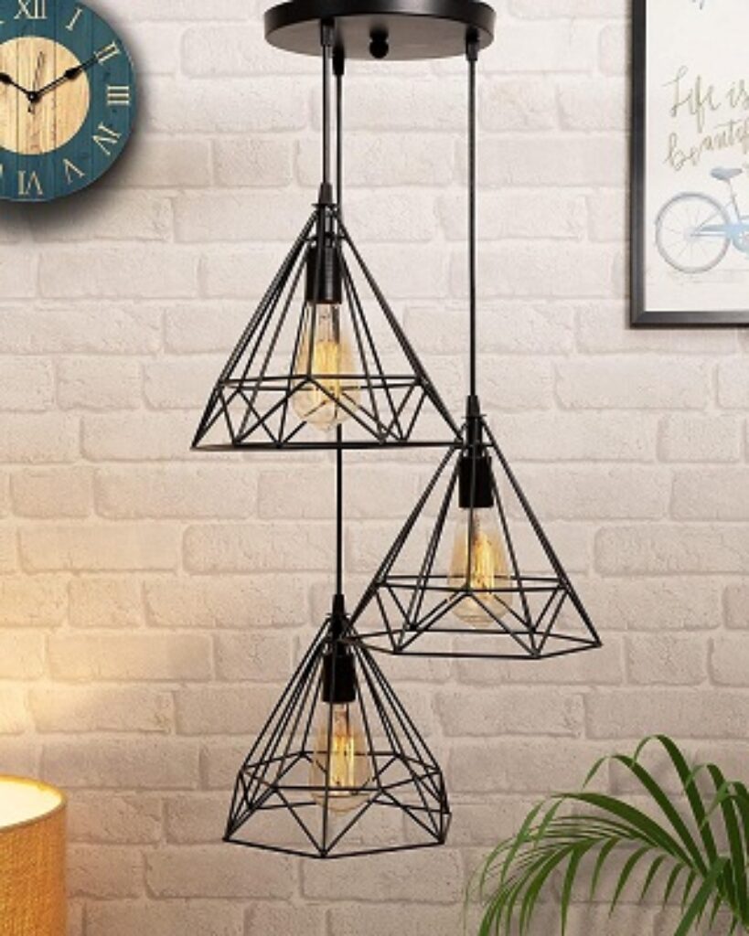 Homesake Hanging Light Diamond Cluster, Ceiling Lights for Home Decoration