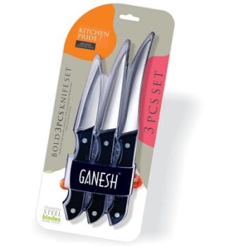 Ganesh Stainless Steel Kitchen Bold 3 pcs Knife Vegetable