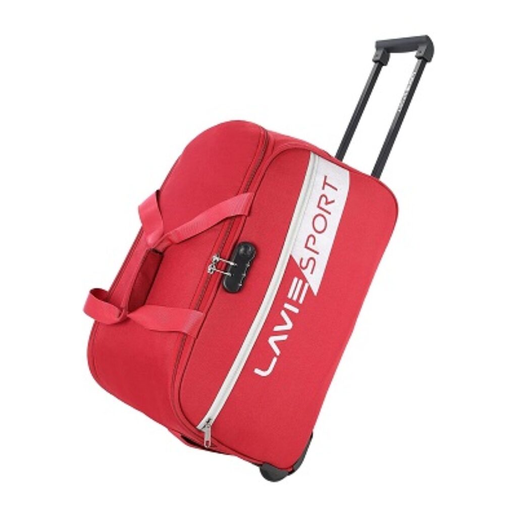 Lavie Sport Anti Theft Combi Lock Camelot Wheel Duffle Bag for Travel