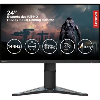 Lenovo Gaming G-Series - G24-20, 23.8 Inch (60.452 Cm) 1920 x 1080 Pixels Fhd IPS Monitor LCD