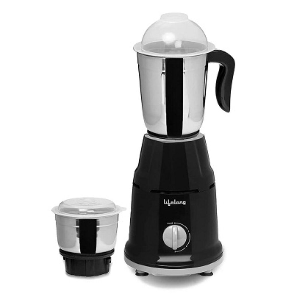 Lifelong LLMG93 500 Watt Duos Mixer Grinder, 2 Stainless Steel Jar