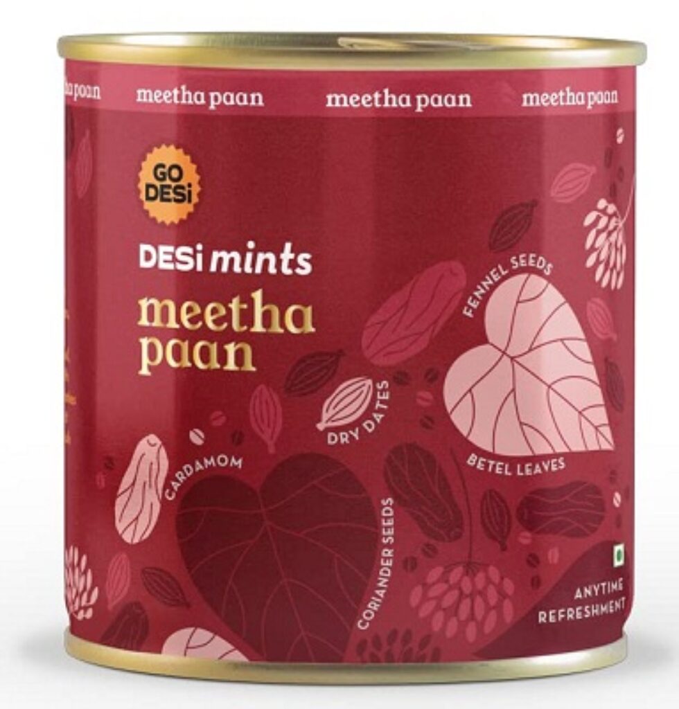 Go Desi Meetha Paan Mouth fresheners, Desi Mints, Refreshing Mouthfreshener, Mukhwas