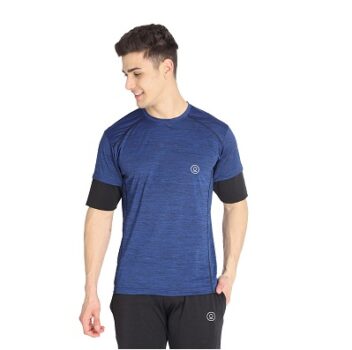 CHKOKKO Men's Round Neck Half Sleeves Regular Dry Fit Gym Sports T-Shirt