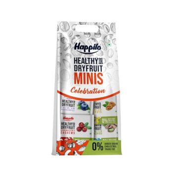 Happilo Healthy Mini Dry Fruit Bar Assorted Pack of 12