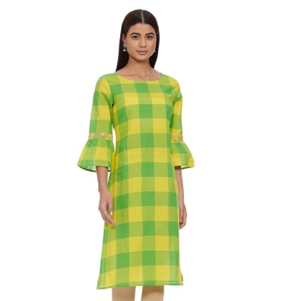 Amazon Brand - Myx Women Cotton Straight Kurti