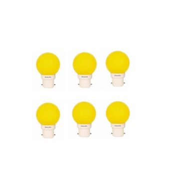 Philips Joy Vision Deco Mini 929000253444 0.5-Watt LED Bulb (Yellow, Pack of 6)