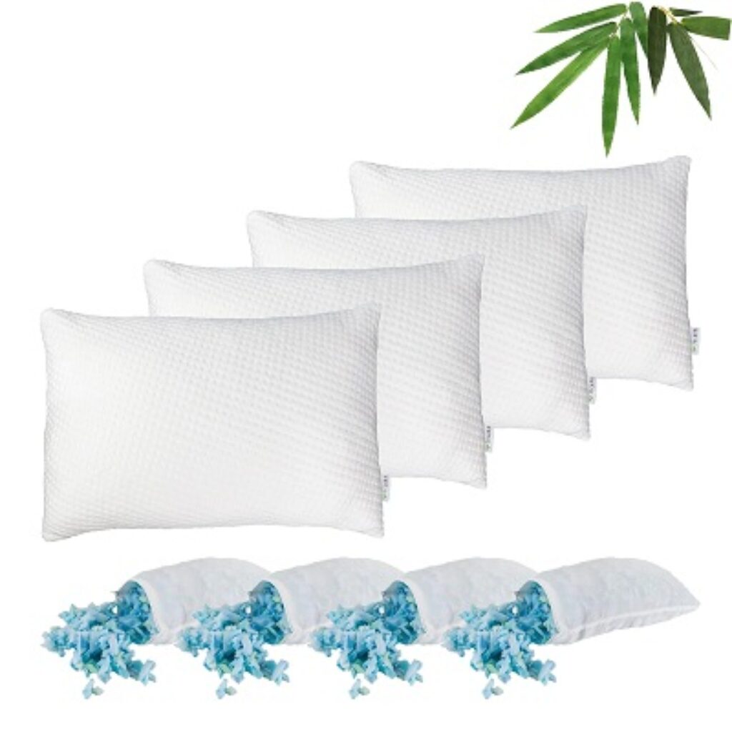 SOLARA Shredded Memory Foam Pillow(4pk)