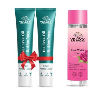 Vruxx Pimple Cream 30g x 2 + FREE ROSE WATER 120ml
