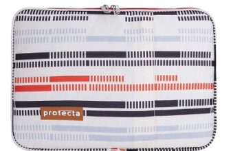 Protecta Phoenix Waterproof 14 Inch Laptop Sleeve Hand Bag Cover for Men & Women Ideal for Office & College, with Soft Plush Interiors - (Broken Lines Print)