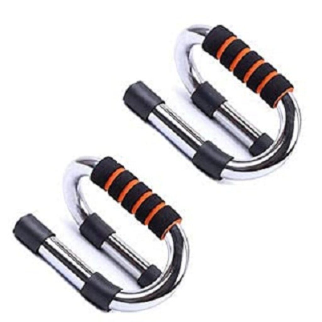 VEHTRI Push Up Bar Strong S Shape Chrome Steel