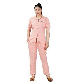 PARIJATH'S Rayon Night Suit for Women Shirt Pyjama Set