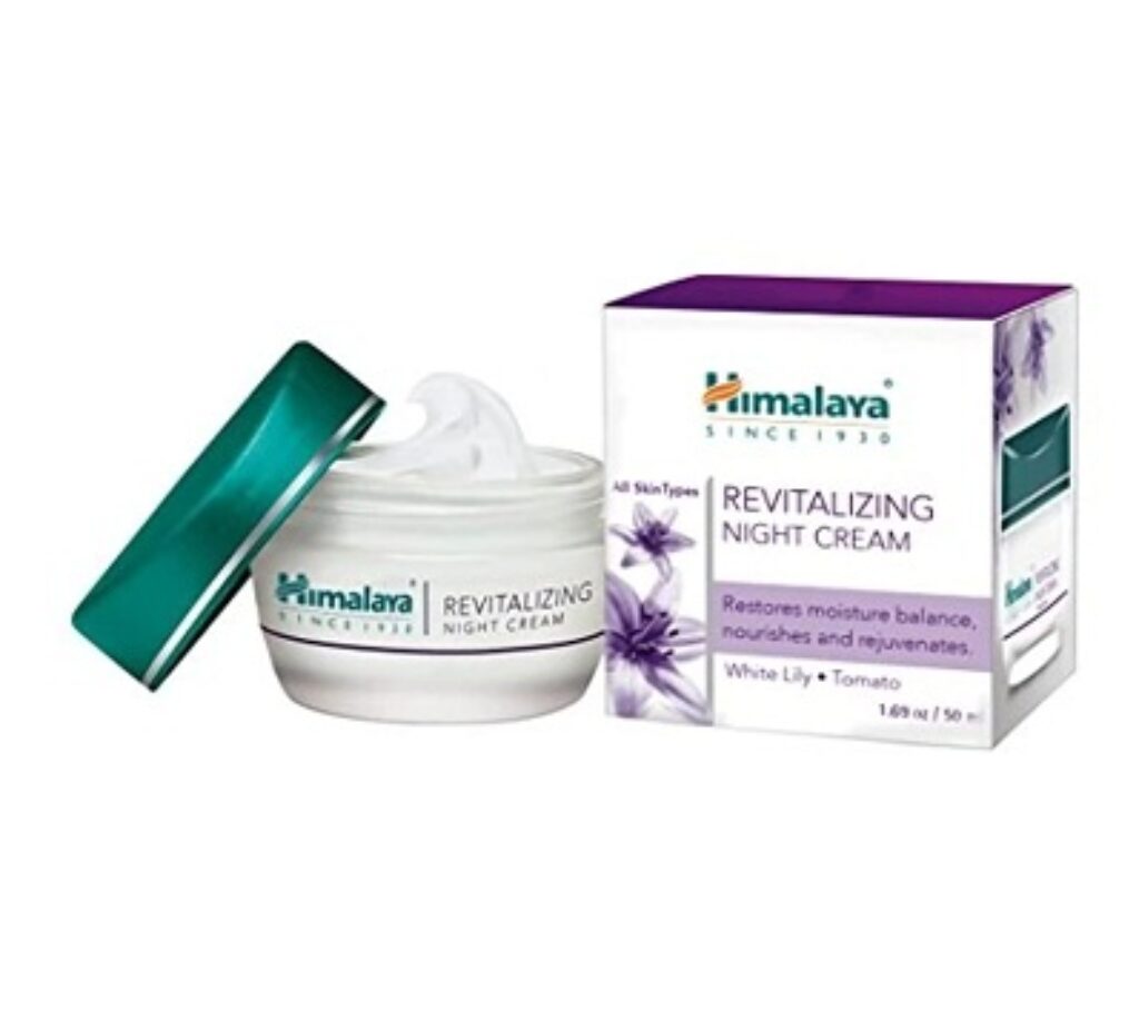 Himalaya Revitalizing Night Cream with white lily