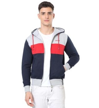 AWG ALL WEATHER GEAR Multicolor Hoodie for Winter, Men's Stylish Warm Sweatshirt with Hood