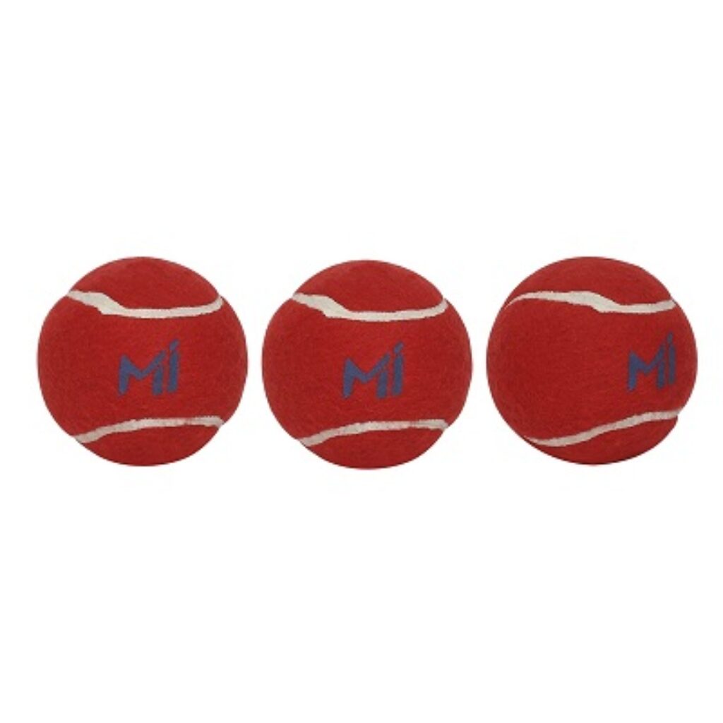 playR X Mumbai Indians Super Turf Balls Pack of 3 - Red