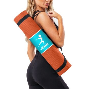Vifitkit 4mm Anti-Skid EVA+TPE Yoga Mat with Carry Bag