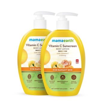 Mamaearth Vitamin C Sunscreen Body Lotion SPF 30