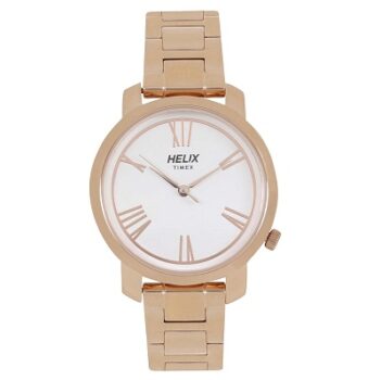 helix Analog White Dial Women's Watch