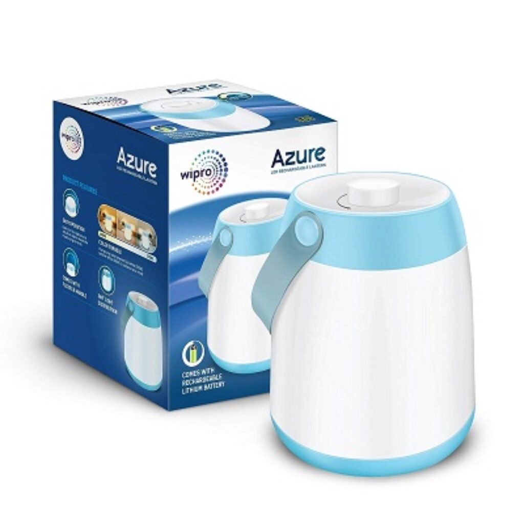 Wipro Azure LED Rechargeable Lantern|360 Degree Light