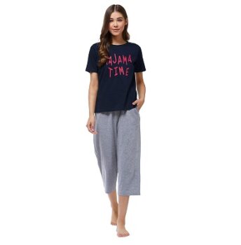 Slay Day Women's Top & Capri Set Pajama