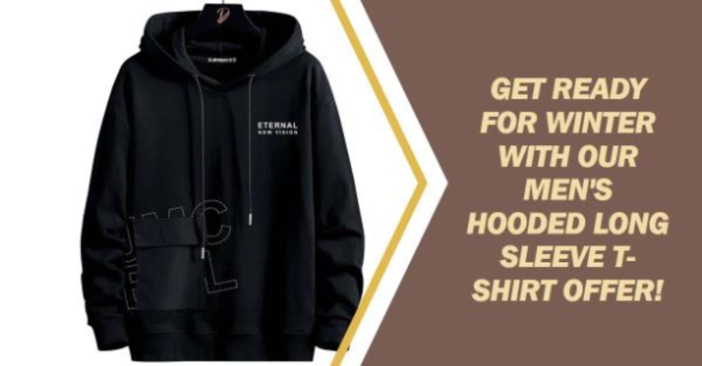 Men's Hooded T-Shirt long sleeve