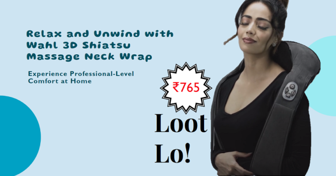WAHL WMMP6-0224 3D Shiatsu Massage Neck Wrap(Basic) (Gray)