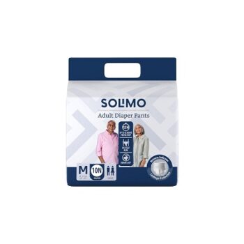 Amazon Brand Solimo Adult Diaper Pants Pack of 10 - Medium