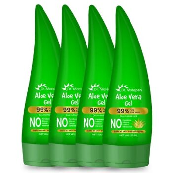 Dr Morepen Aloe Vera Gel Hydrating, Moisturizing, Soothing Glowing Skin For Both Men and Women 120 ml Pack of 4