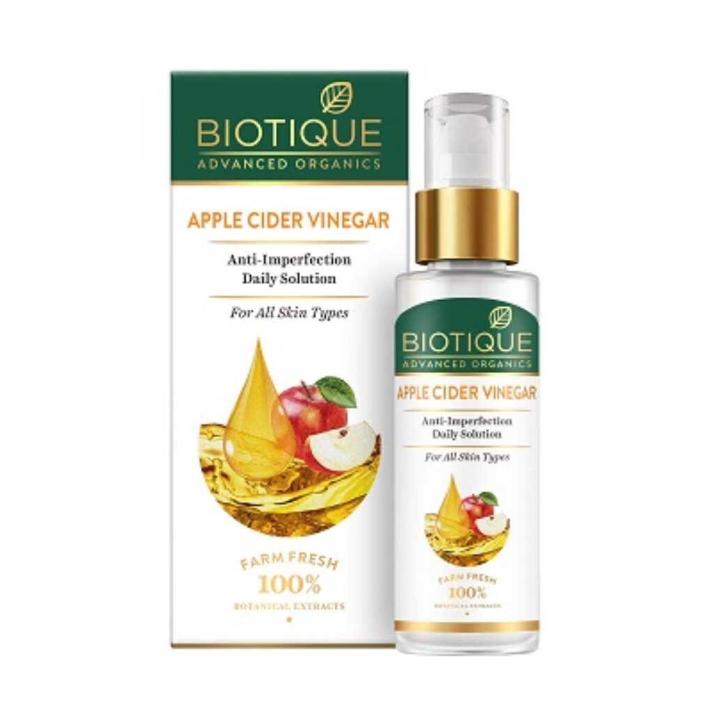 Biotique Apple Cider Vinegar Anti-Imperfection Daily Solution Face Serum for All Skin Types, 30ml