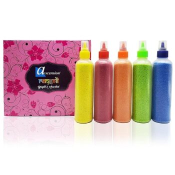 Ascension Rangoli Powder Colors Bottles