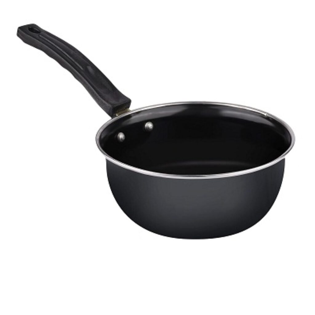 ATEVON Black Non-Stick Frypan and Big Tadka/Saucepan