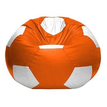 caddyFull XL Football Bean Bag Without Beans (Orange and White)