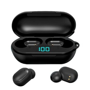 BENCO Air5 Bluetooth Truly Wireless in Ear Earbuds with Microphone Black