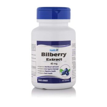 Healthvit Bilberry Extract 40 Mg - 60 Capsules