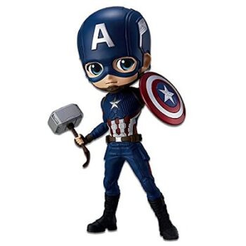 Captain America with shield and mjollnir (thor Hammer) Action figure miniature