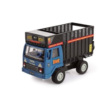 Shinsei Pull Back Goods Carrier Road King Dumper/Miniature Scaled Models- Dinky Cars (Blue)