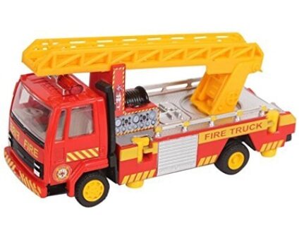 Centy Toys Fire Ladder Truck, Plastic, Yellow, Kid